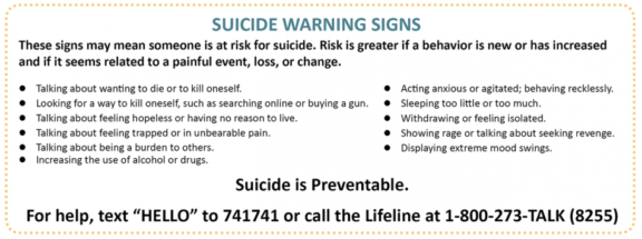 Suicide warning signs sm Suicide warning signs sm