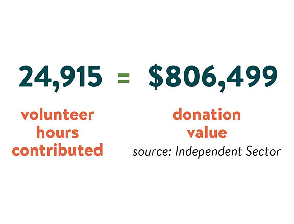 Volunteer hours Volunteer hours